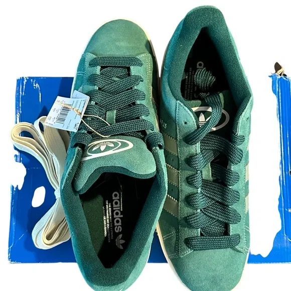 NEW Adidas Campus 00s Green Suede Men’s size 12 NWT + Box